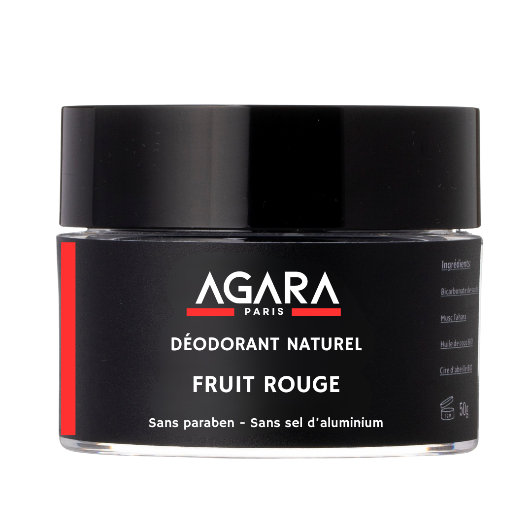 Déodorant Naturel Anti-Transpirant 24H Agara - Fruit rouge - 60g