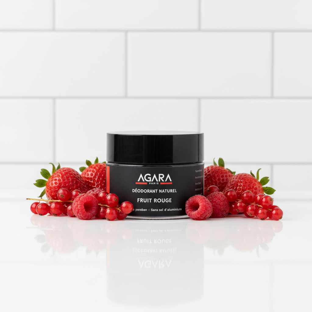 Déodorant Naturel Anti-Transpirant 24H Agara - Fruit rouge - 60g