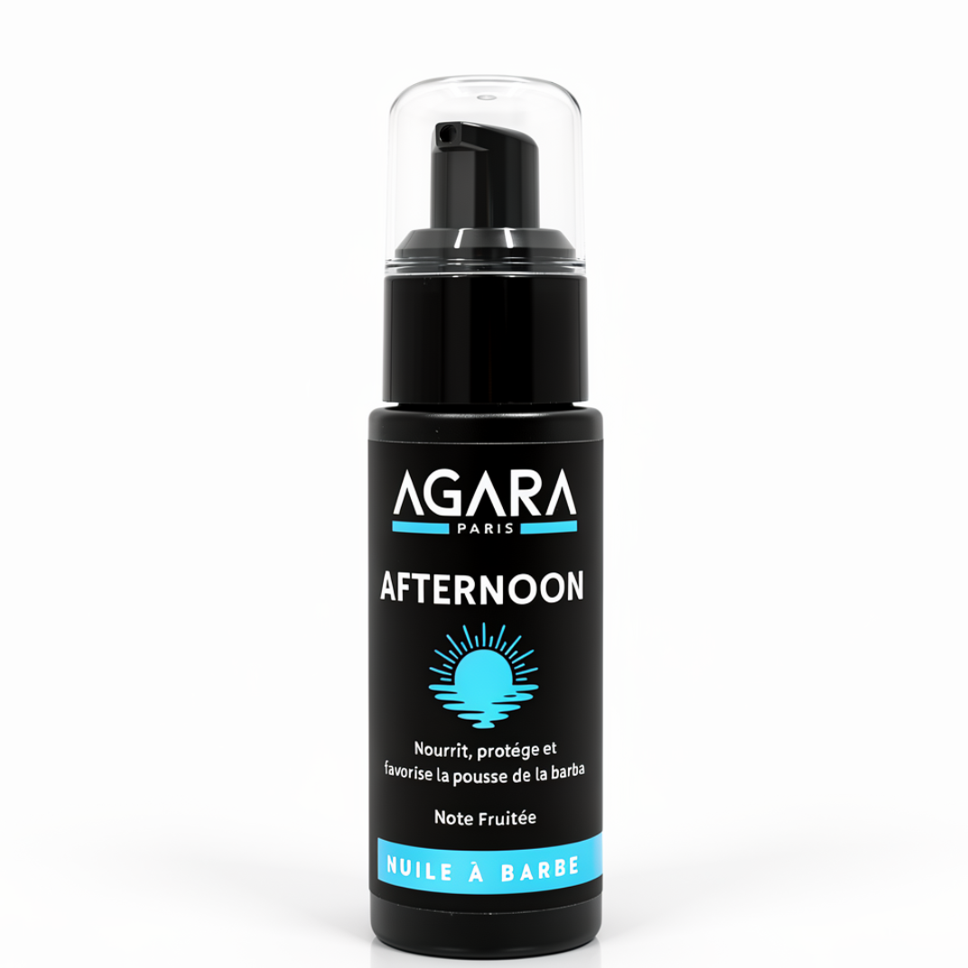 Huile à Barbe Naturelle AFTERNOON Agara - Note Fruitée - 30ml