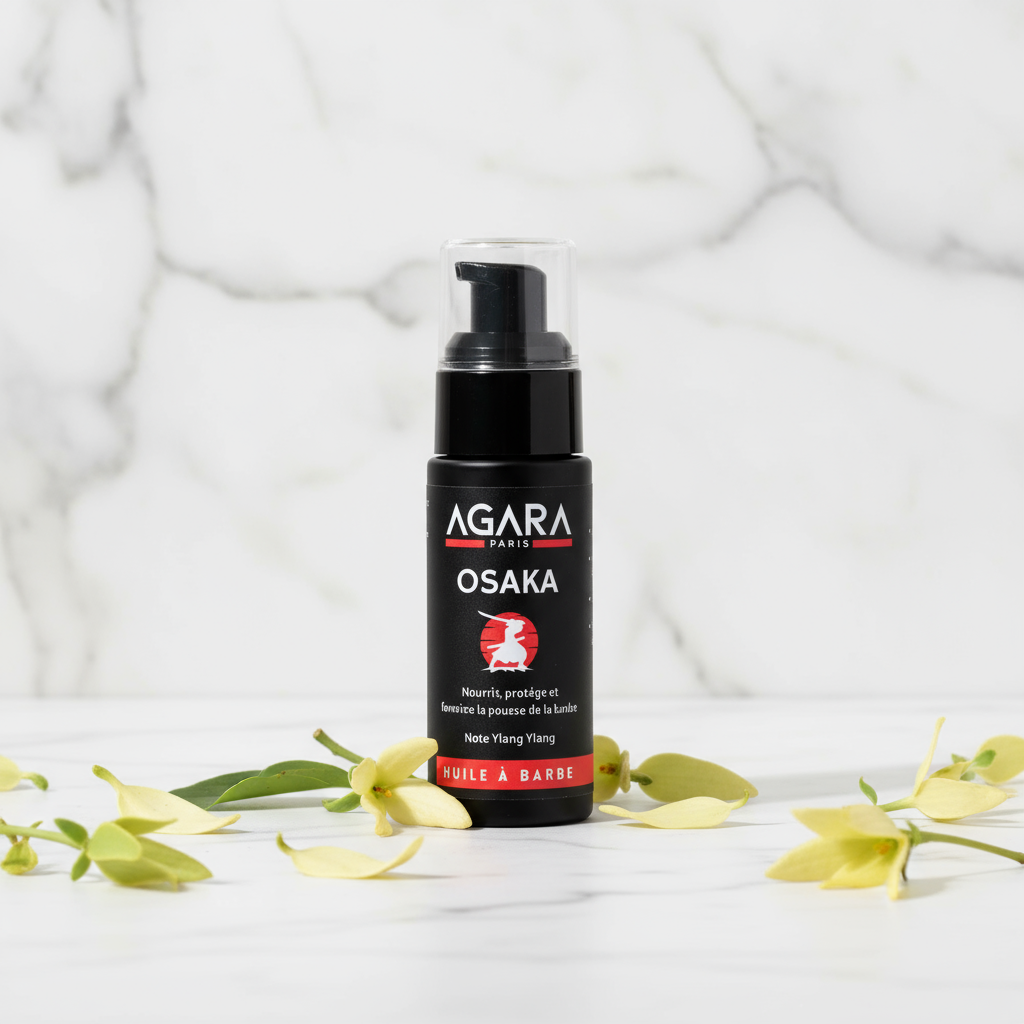 Huile à Barbe Naturelle OSAKA Agara - Ylang-Ylang - 30ml