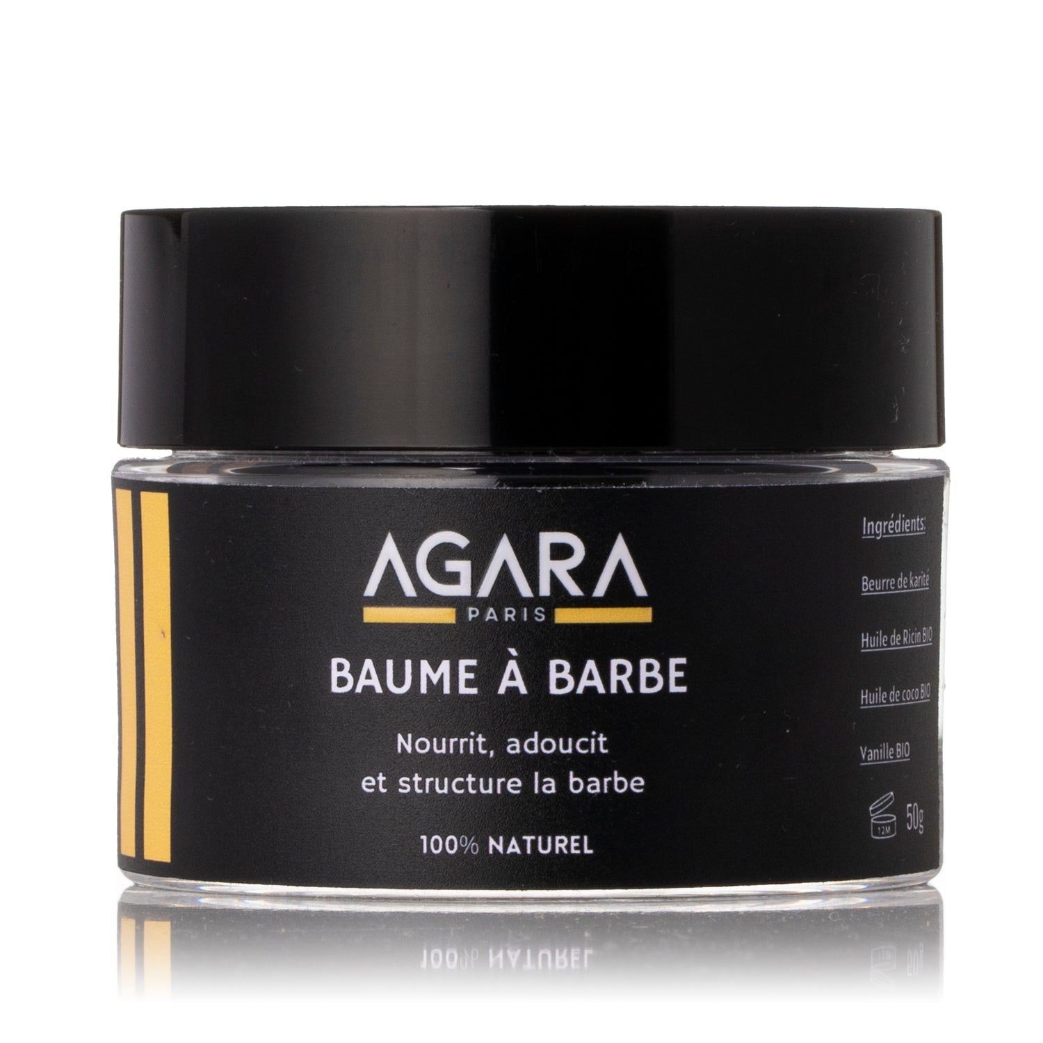 Baume à Barbe Naturel Agara - Huiles Essentielles - 50g