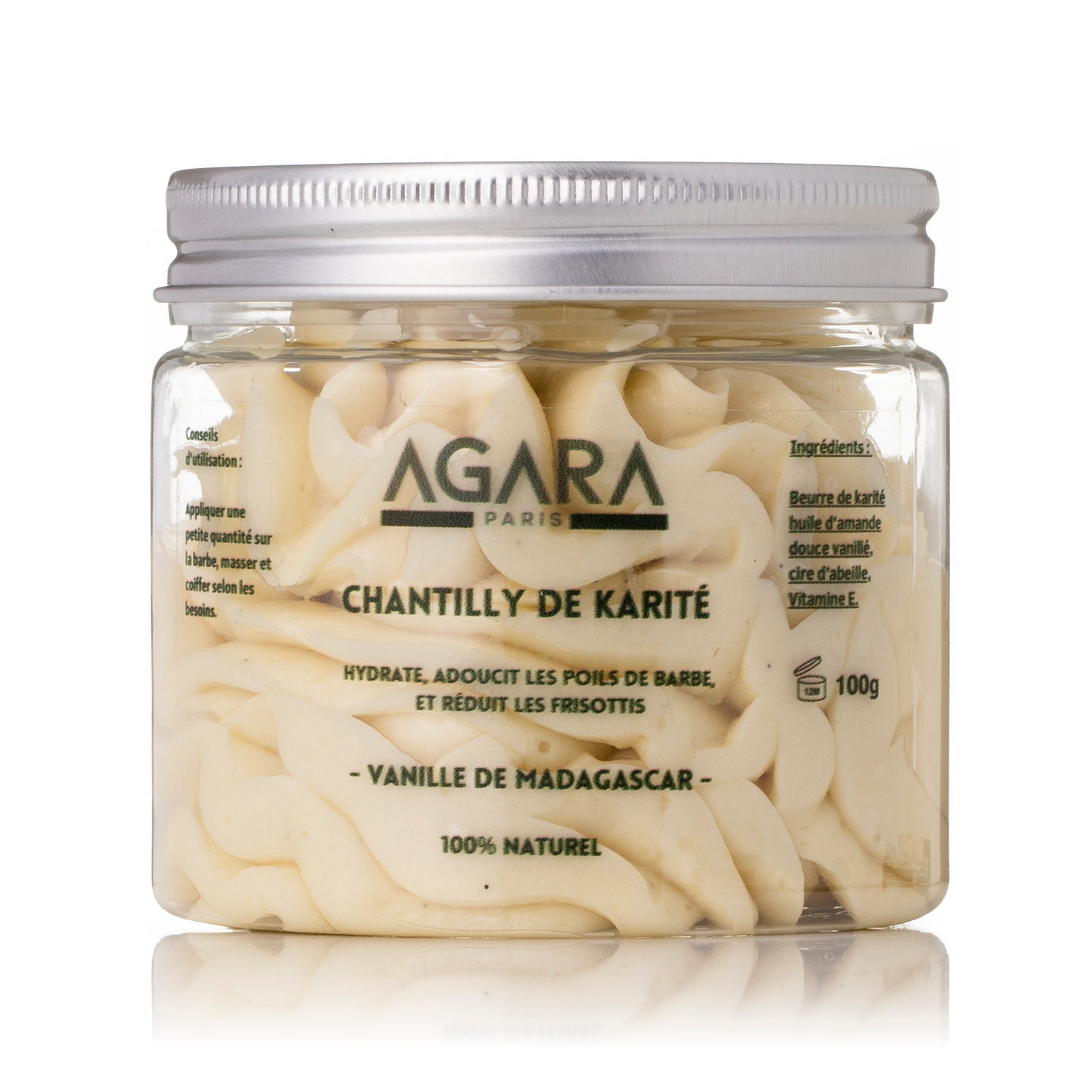 Chantilly à Barbe de Karité Agara - 100% Naturelle - 30g