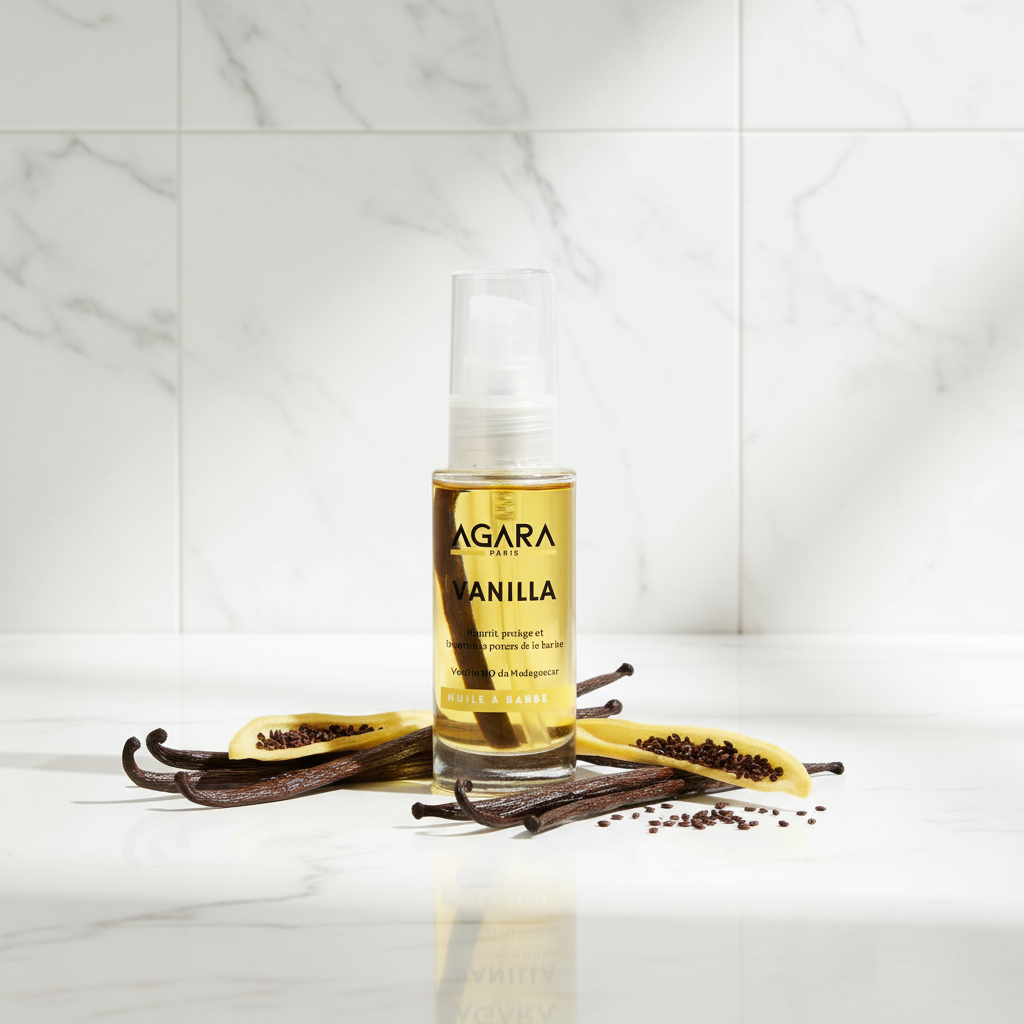 Huile à Barbe BIO VANILLA Agara - Vanille Madagascar - 30ml